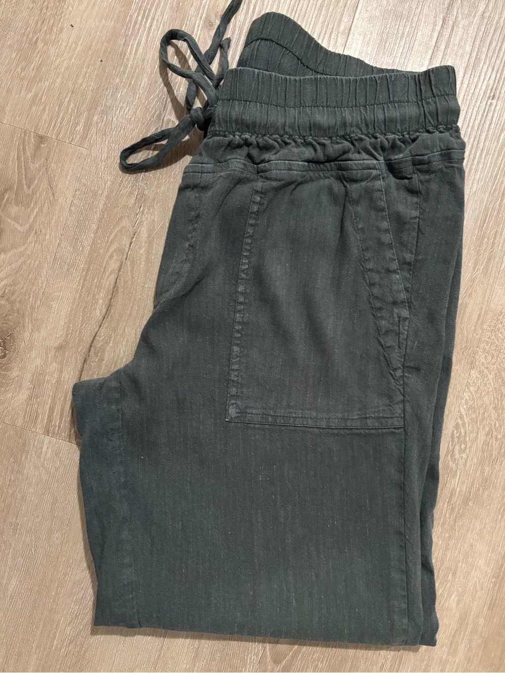 Kut from the Kloth Smocked Waist Linen Pant - Picture 6 of 8